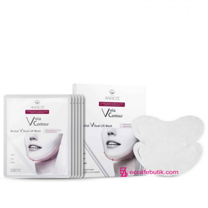 Набір масок для підтяжки овалу обличчя Anacis Vela Contour Dual Lift Mask