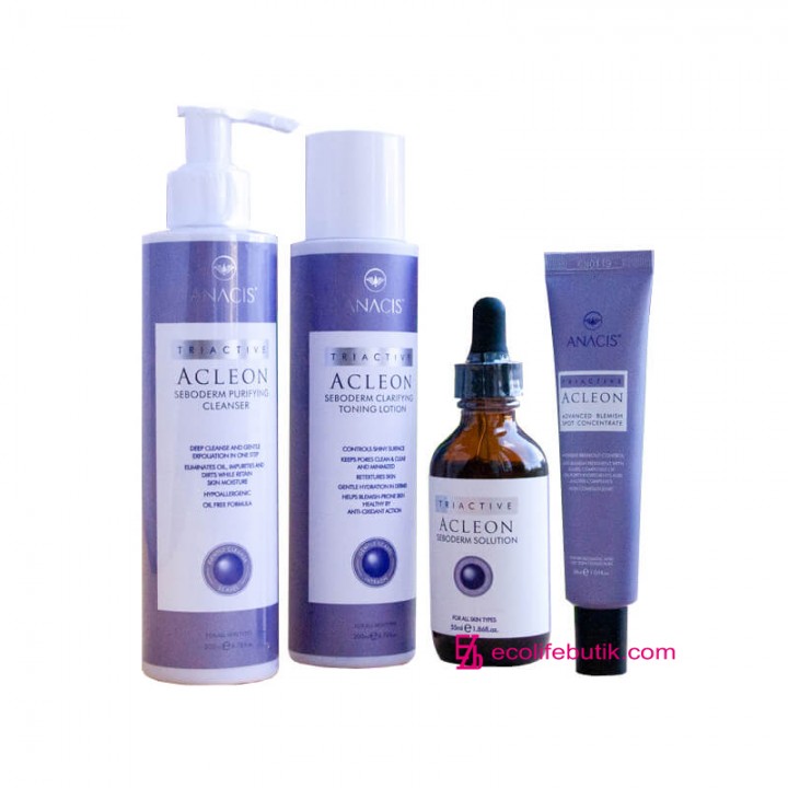 A set of highly concentrated products for acne and problem skin ACLEON Seboderm Solution