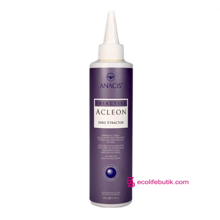 ACLEON SEBO X TRACTOR Fluid for professional care of combination and oily skin, 200 ml