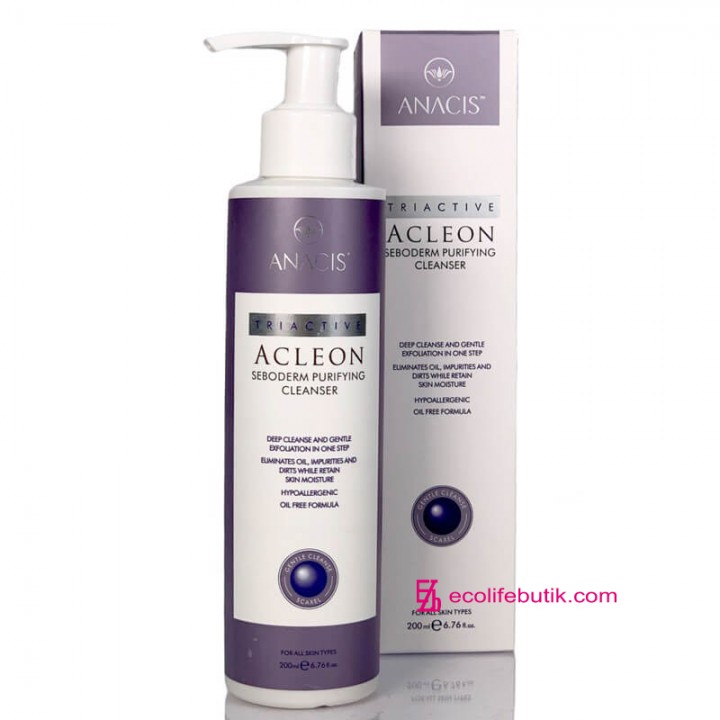 ACLEON SEBODERM PURIFYING CLEANSER hypoallergenic skin cleansing gel, 200 ml