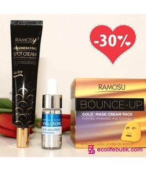 Deep moisturizing and skin care around the eyes from Ramosu. Set of 3 pcs.