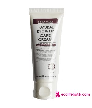 Cream for the skin around the eyes and lips Natural Eye & Lip Care Cream from Pro You, 100 g