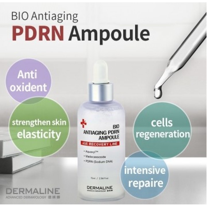 BIO ANTIAGING PDRN AMPOULE Age Recovery Line Anti-Aging Serum (Dermaline, South Korea)