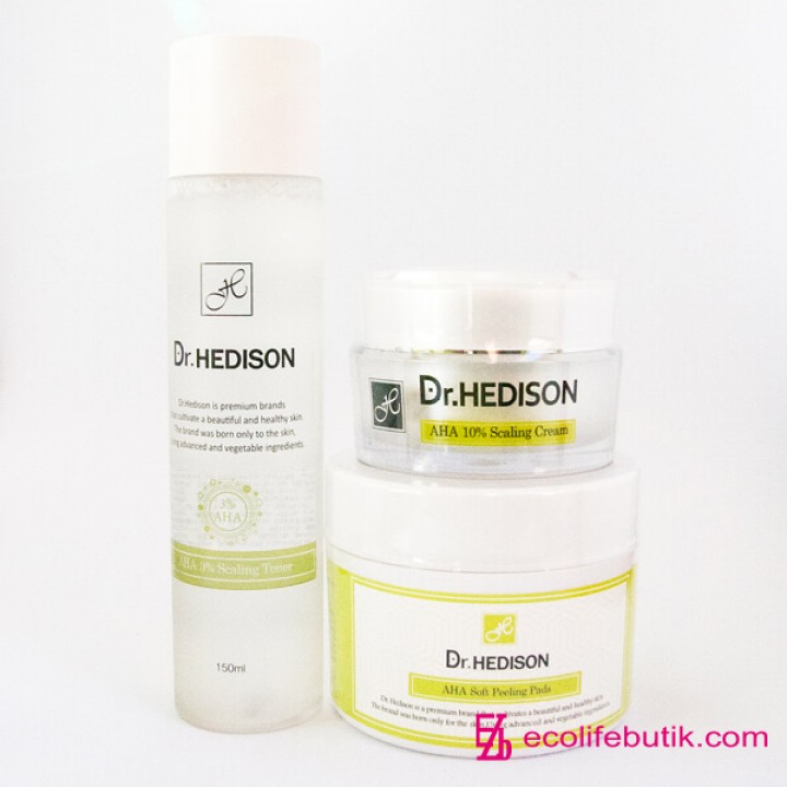 Professional Set with ANA-acids Exfoliating Line by Dr. Hedison for combination and problem skin.