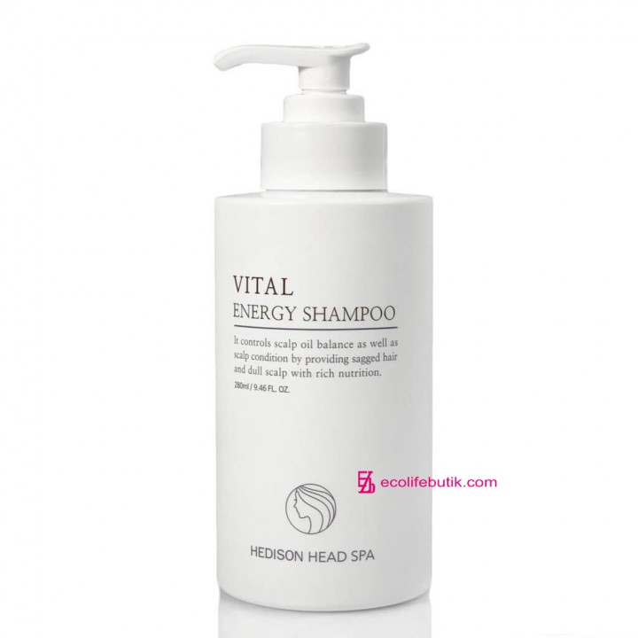 Профессиональный шампунь для нормализации pH-баланса кожи головы Dr. Hedison Head Spa Vital Energy Shampoo