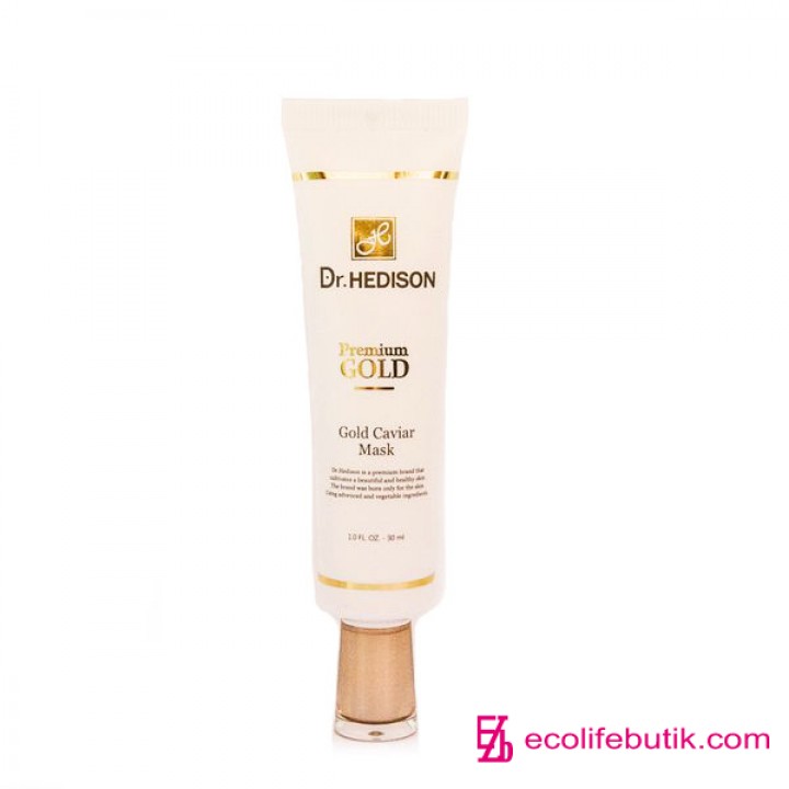 Cream mask for the face on the basis of black caviar and colloidal gold Dr.Hedison Gold Caviar Mask, 30 ml.