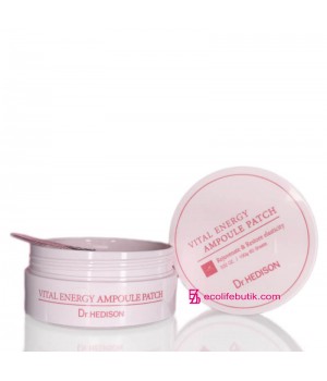 Professional Dr.Hedison Vital Energy patches with volufilin and peptides for regeneration and lightening of the skin around the eyes, 60 pcs.