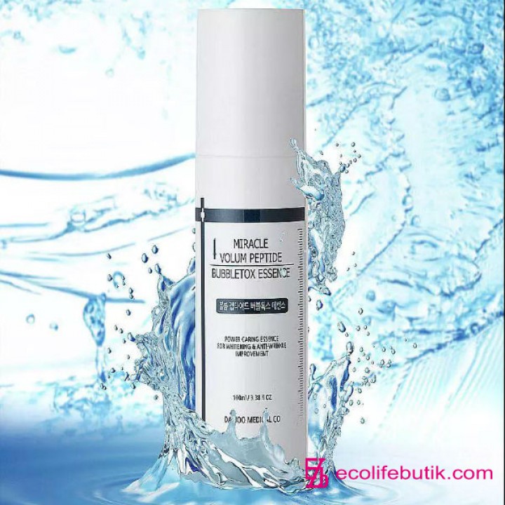 Serum with peptides and amino acids Miracle Volum Peptide bubbletox Essence with the effect of restoring skin volume, 100 ml
