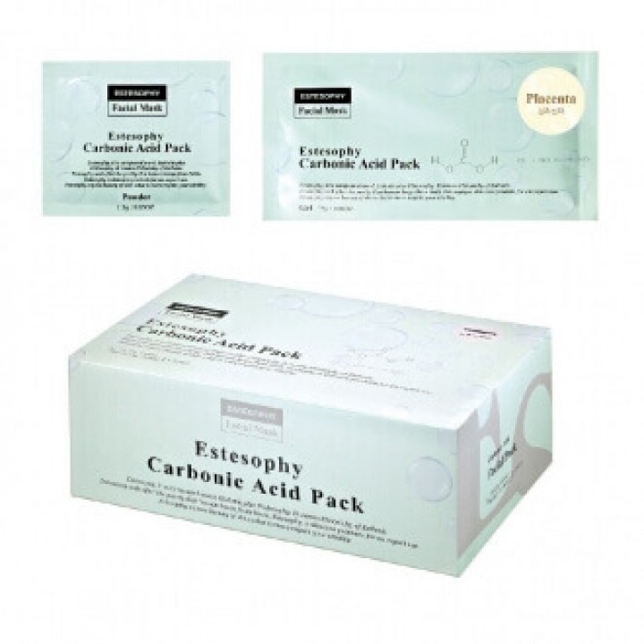 Карбокситерапия для лица для увядающей кожи с Плацентой Estesophy Carbonic Acid Pack Placenta.