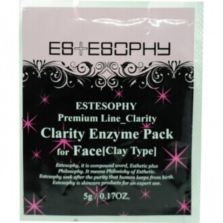 Deep Facial Cleansing Mask with Enzyme Estesophy Premium Line Clarity Enzyme Pack for Face.