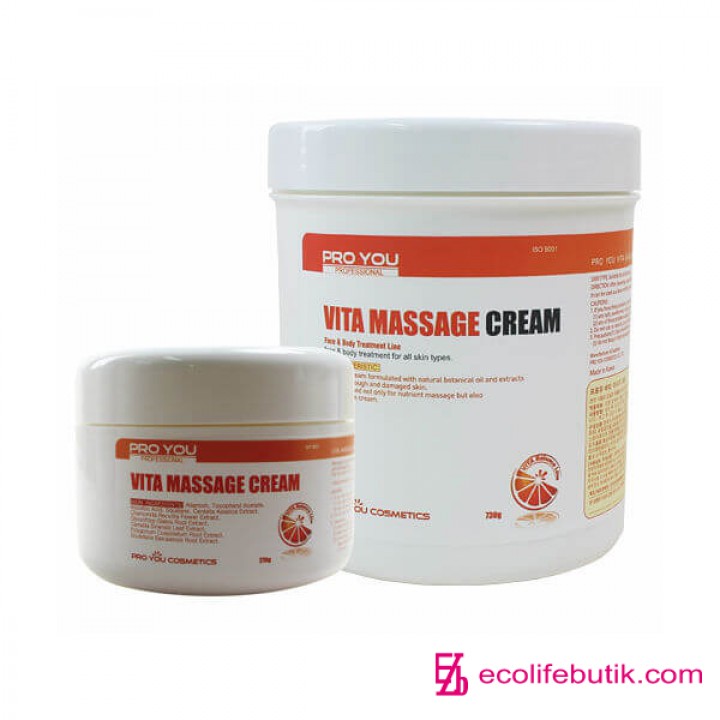 Масажний крем для обличчя Pro You Vita Massage Cream з вітамінами, 270 г.