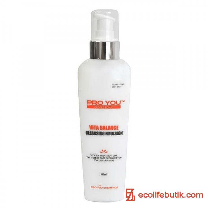 Professional moisturizing emulsion for cleansing the face Vita Balance Cleansing Emulsion, 165 ml. 