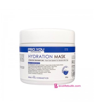 Маска з гіалуроновою кислотою для інтенсивного зволоження шкіри Pro You Professional Hydration Mask, 150 мл