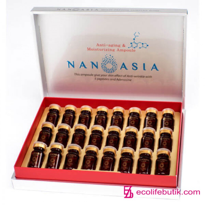 NanoAsia serum with peptides, amino acids and plant extracts for the gas-liquid peeling apparatus and AirBrush air brush, 6 ml x 24 pcs.