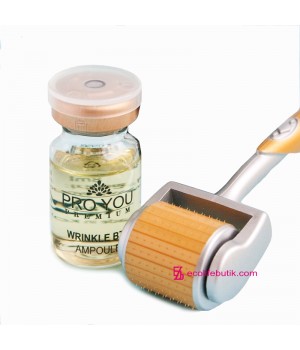 Proto Wrinkle BTX Ampoule serum with botulinum toxin effect 8 ml + mezoroller 0.5mm