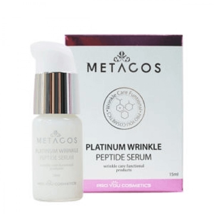 Антивікова сироватка проти зморшок Metacos Platinum Wrinkle Peptide Serum, 15 мл.