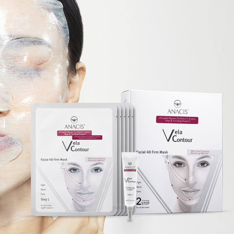 Комплекс для лифтинга кожи лица Anacis Vela Contour Firm Mask